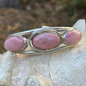 Jay King Reversible Pink and Precious Micro Opal and sterling silver bracelet